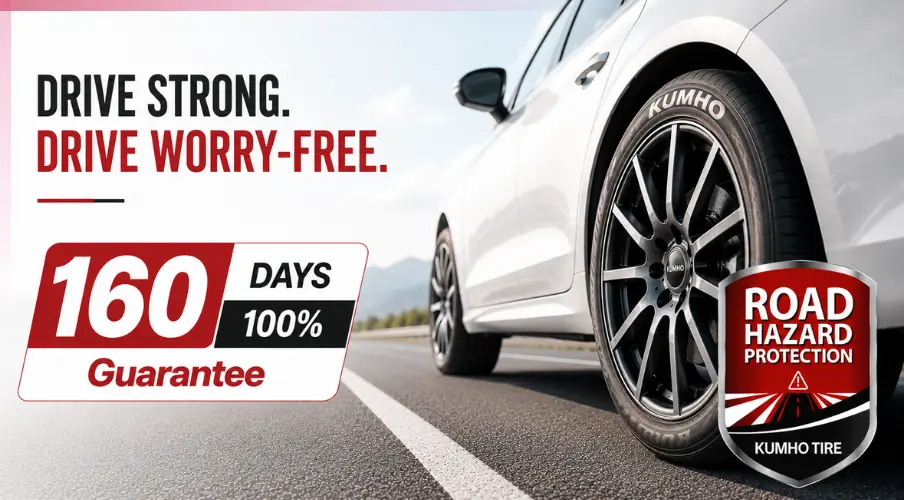 Kumho tyres 160-day warranty
