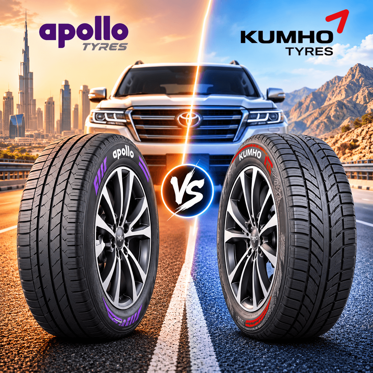 Apollo vs Kumho Tyres in UAE: Two Budget-to-Mid Brands Compared for Value and Durability
