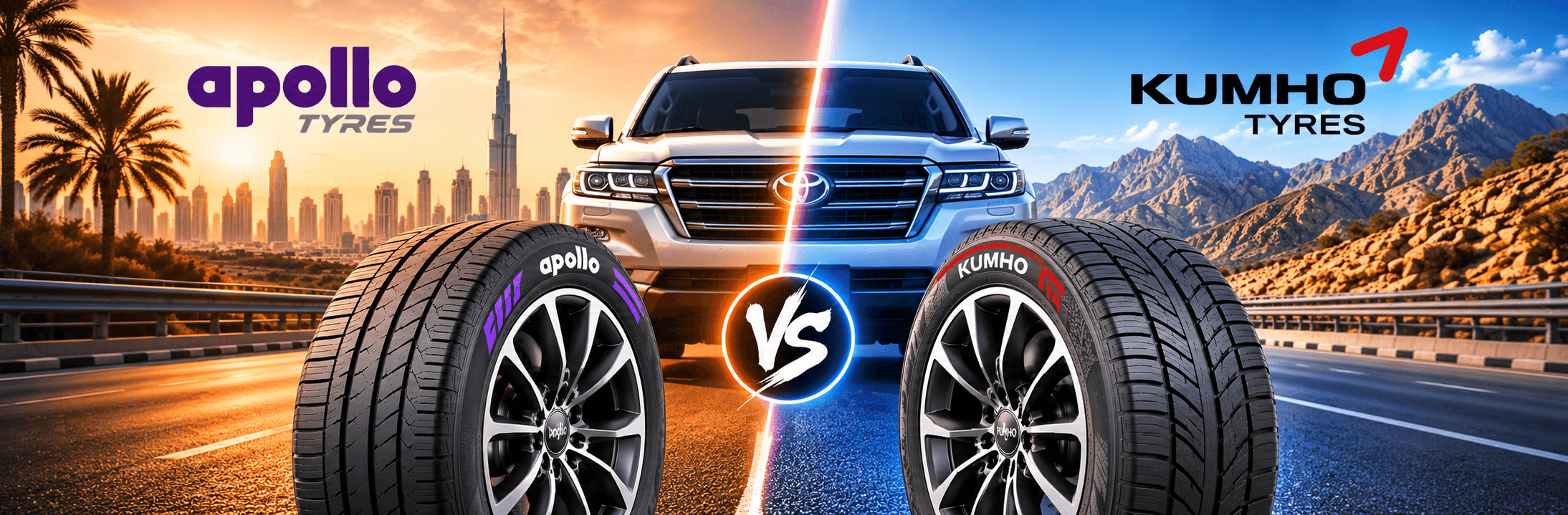 Apollo vs Kumho Tyres in UAE: Two Budget-to-Mid Brands Compared for Value and Durability