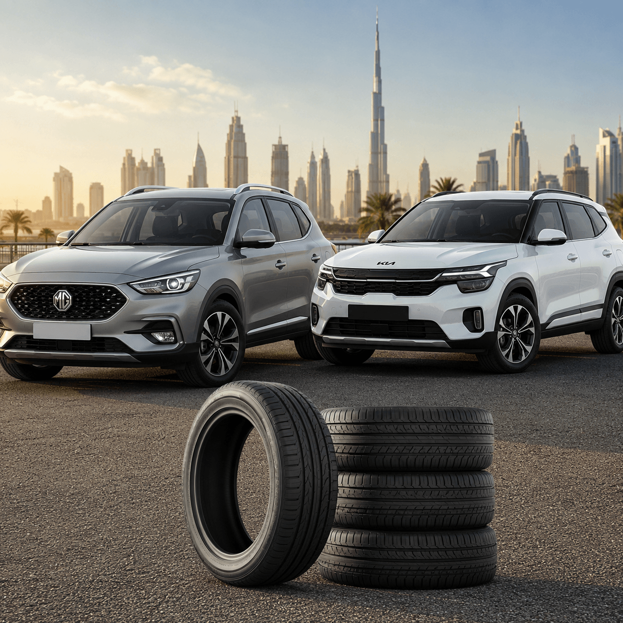 Best Budget Tyres for MG and Kia SUVs in the UAE