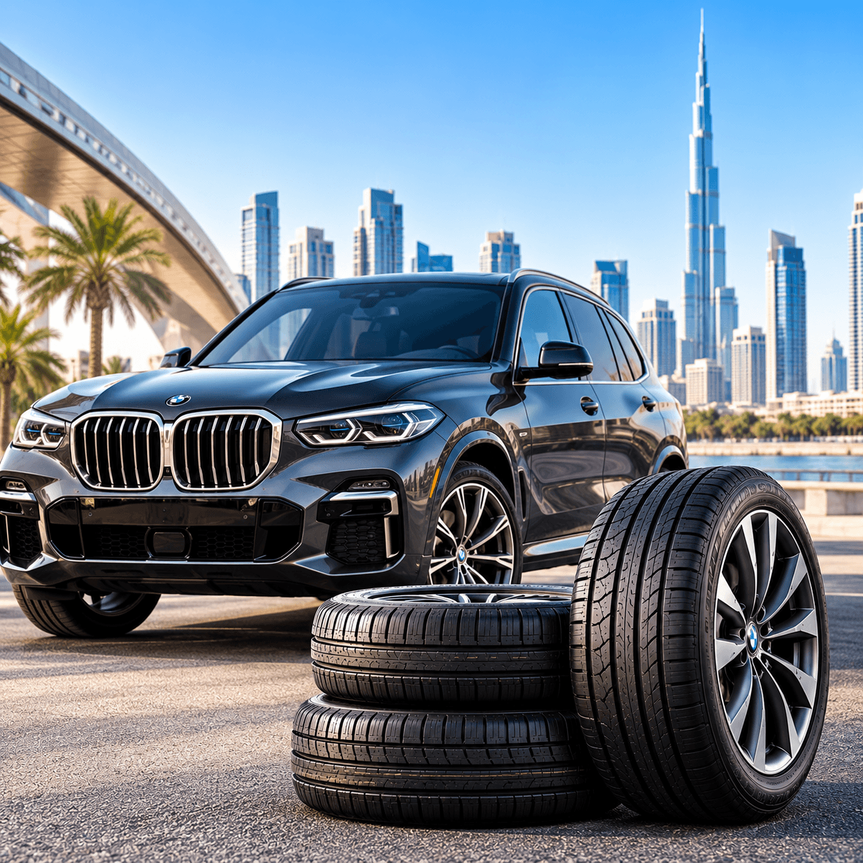 BMW X5 Tyres Online in the UAE: Run-Flat, Staggered & Comfort Options