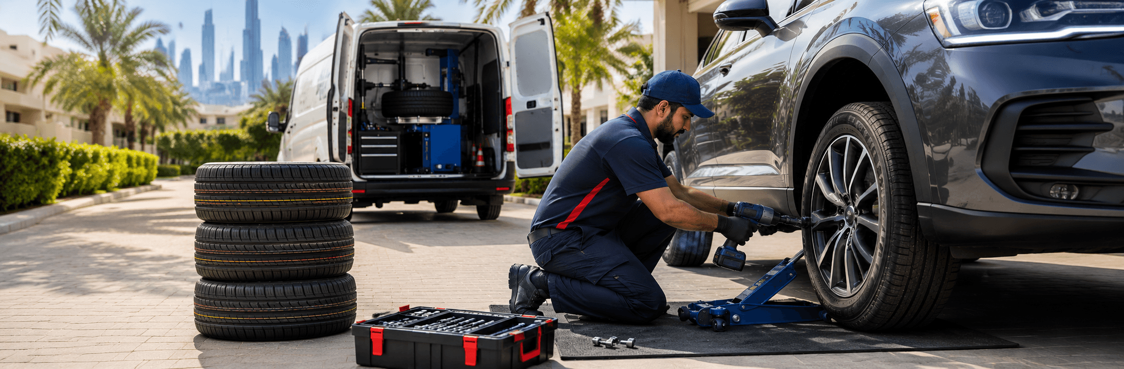 Buy Tyres Online in UAE and Get Them Fitted at Home: How Mobile Fitting Works Start to Finish