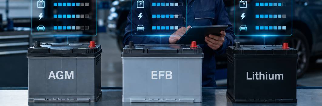 How to Choose Between AGM, EFB, and Lithium Car Batteries
