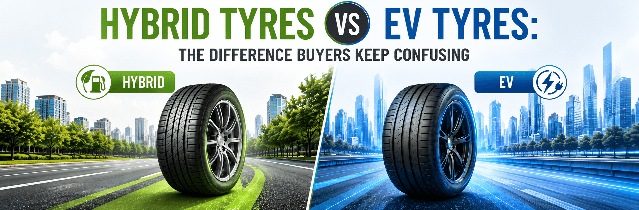 Hybrid Tyres vs EV Tyres: The Difference Buyers Keep Confusing