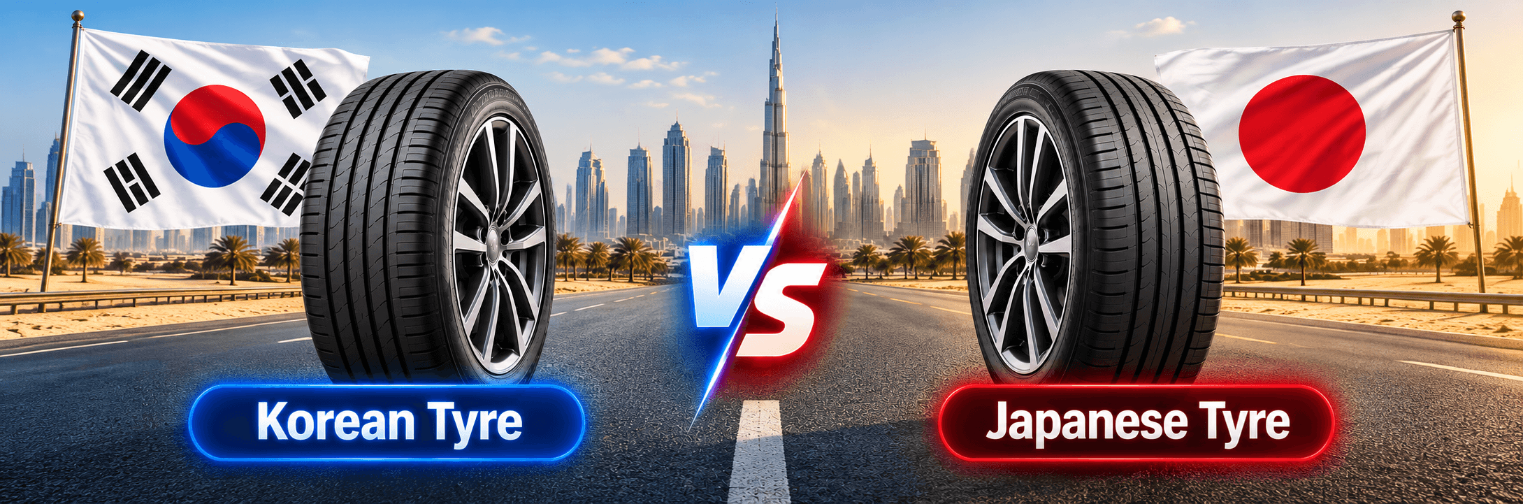 Korean vs Japanese Tyres: The Best Choice for Driving in the UAE